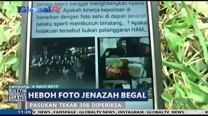 Heboh, Polisi Pamer Foto Jenazah Begal