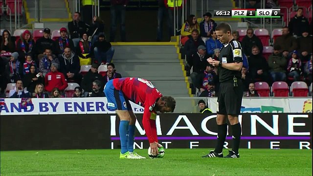 Marek Bakos Penalty Goal HD - Viktoria Plzen 2-0 Slovacko 16.04.2017