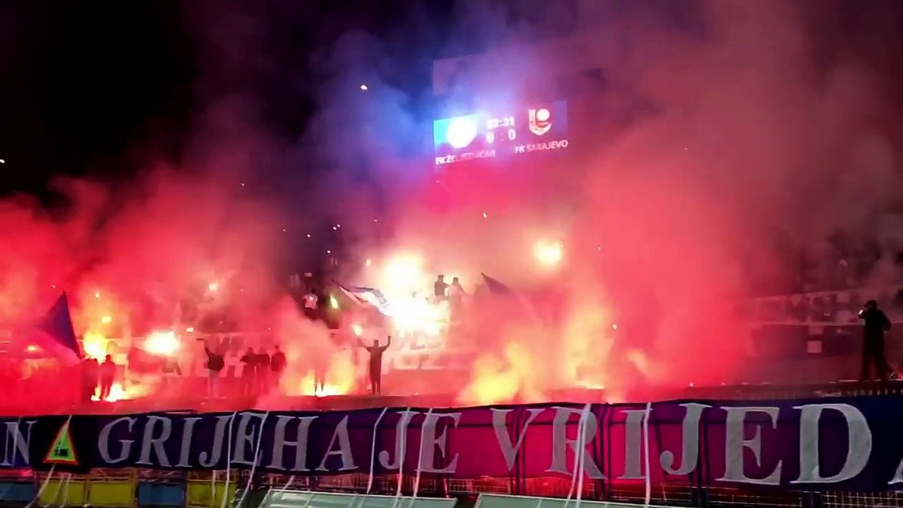 Bakljada Manijaka na 110. sarajevskom derbiju (1)