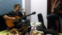 A Great Music Played on Acoustic Guitar by an Indian and Australian Guitarist
