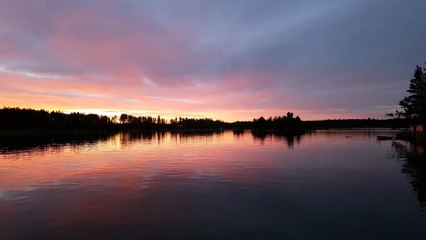 Beautiful scenery of evening through river water Full HD released by NCV