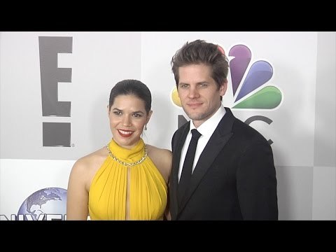 America Ferrera & Ryan Piers Williams NBCUniversal Golden Globes 2016 Afterparty Red Carpet