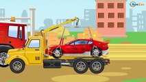 Ambulance Car Rescue On the road w Police Car Animation Bip Bip Cars & Truck Cartoon for children