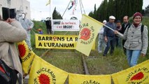 Narbonne : Blocage d'un train d'uranium sortant de Malvési 2