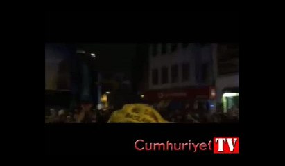 Beşiktaş'ta referandum protestosu