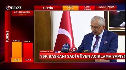 YSK Başkanı Sadi Güven'den açıklama