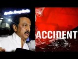 MK Stalin escapes unhurt in a car accident | Oneindia News