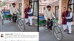 Paytm CEO takes rickshaw to meet UP CM Akhilesh Yadav, tweet goes viral | Oneindia News