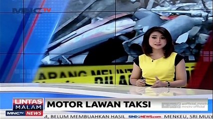 Taksi Berhenti Mendadak, Pemotor Patah Kaki