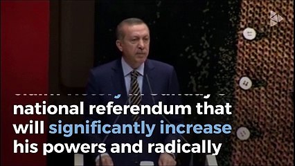 Turkey’s Erdogan declares victory in close vote to expand his powers