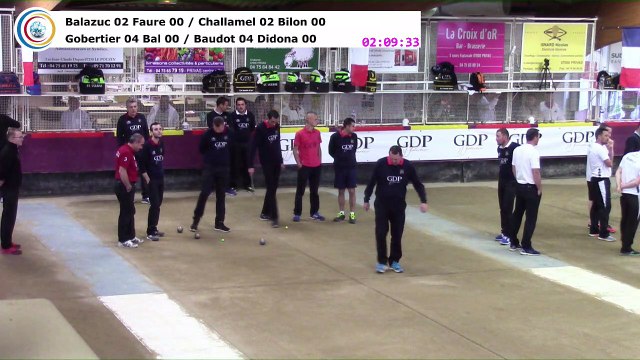 Quarts de finale, onzième étape du Trophée Super 16, Sport Boules, Privas 2017