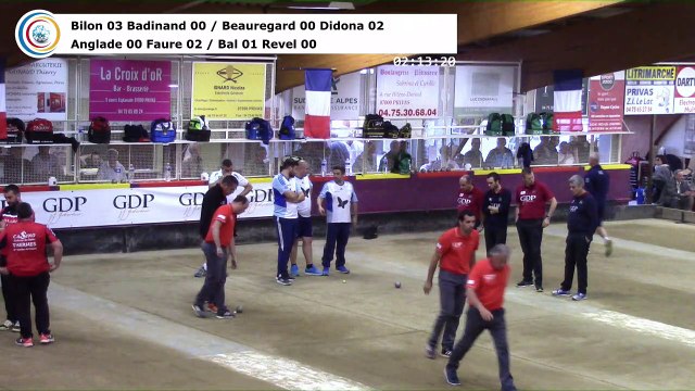 Barrages, onzième étape du Trophée Super 16, Sport Boules, Privas 2017