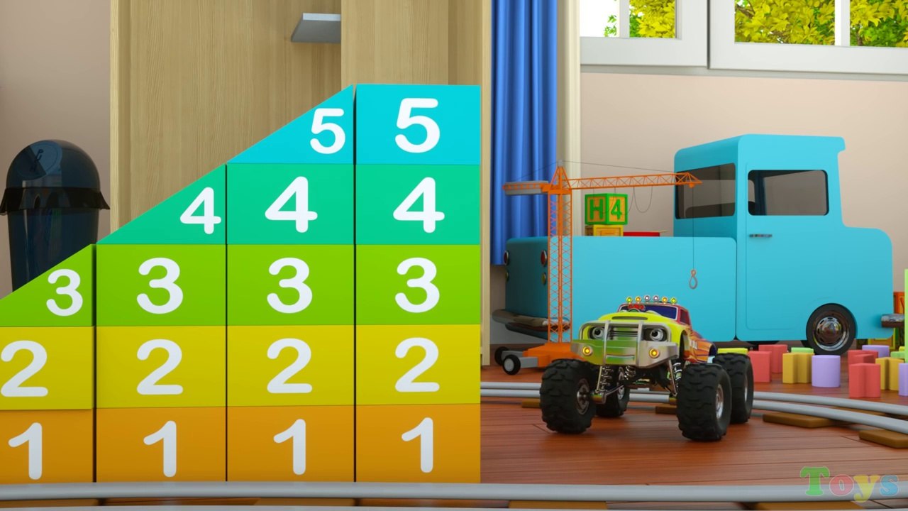 Apprendre les chiffres avec Max, le Train, et Bill, le Camion Monstre - JOUETS (Chiffres et Jouets)