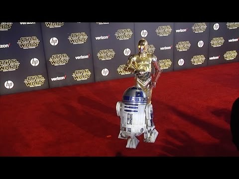R2-D2 and C-3PO Star Wars The Force Awakens World Premiere