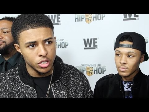 Diggy Simmons & Russell Simmons II interview Growing Up Hip Hop Premiere in NYC