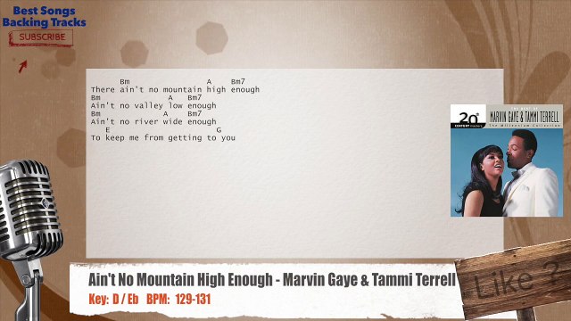 Ain't No Mountain High Enough - Marvin Gaye & Tammi Terrell Vocal Backing Track