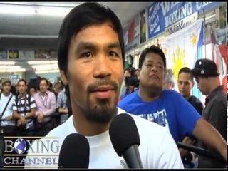 Manny Pacquiao "I have fought bigger, stronger guys than Juan Manuel Marquez"