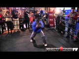 Yuriorkis Gamboa vs. Michael Farenas: Gamboa shadow boxing routine