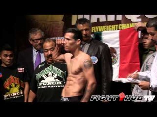 Hernan "Tyson" Marquez vs. Brian Viloria Full weigh ins (HD)