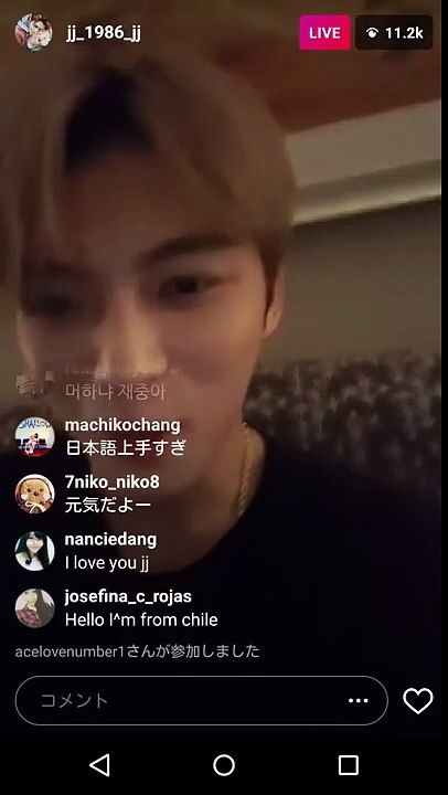 ジェジュン インスタライブ 20170406
