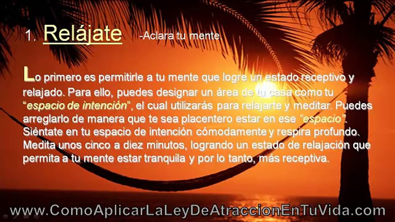 10 pasos para aplicar la ley de atracción en tu vida
