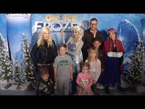 Tori Spelling, Dean McDermott and Kids Disney On Ice Presents FROZEN Premiere