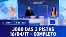 Programa Silvio Santos - Jogo das 3 Pistas - 16.04.17 - Completo