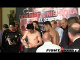 Nonito Donaire vs. Toshiaki Nishioka and Brandon Rios vs. Mike Alvarado full weigh in (HD)