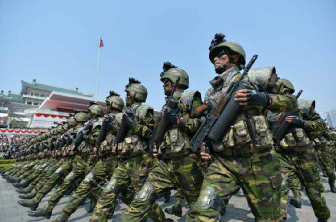 North Korean Military Parade celebrating the 105th birth anniversary of President Kim Il Sung