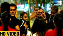 Salman Khan Plays With CUTE Nephew Ahil While Leaving For Da Bang - The Tour