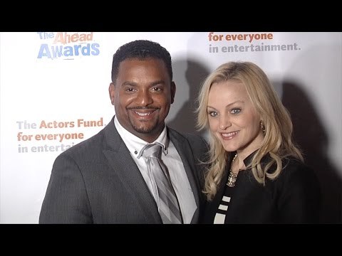 Alfonso Ribeiro & Angela Unkrich Looking Ahead Awards 2015 Blue Carpet Arrivals