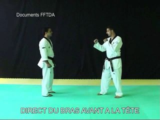 Direct du bras avant à la tête