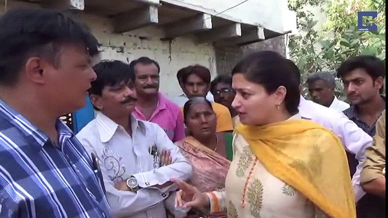 Indian MP Falls Down Sewer During TV Interview