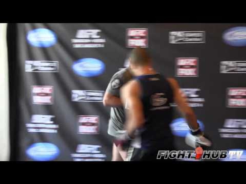 Mauricio "Shogun" Rua vs. Brandon Vera- Vera open workout in Los Angeles