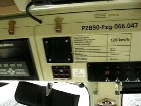 In cab EMD class 66 diesel locomotive
