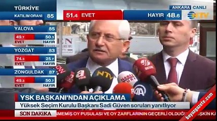 YSK Başkanı'ndan 'mühürsüz pusula' açıklaması