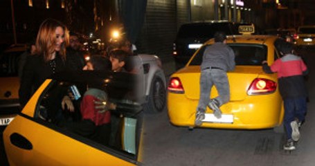 Demet Şener'ın Korkulu Gecesi! Bindiği Taksiye Sokak Çocukları Asıldı