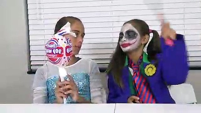 JOKER GIRL GIANT CHOCOLATE! w_ Frozen Elsa Hulk Sophia Sarah SURPRIS