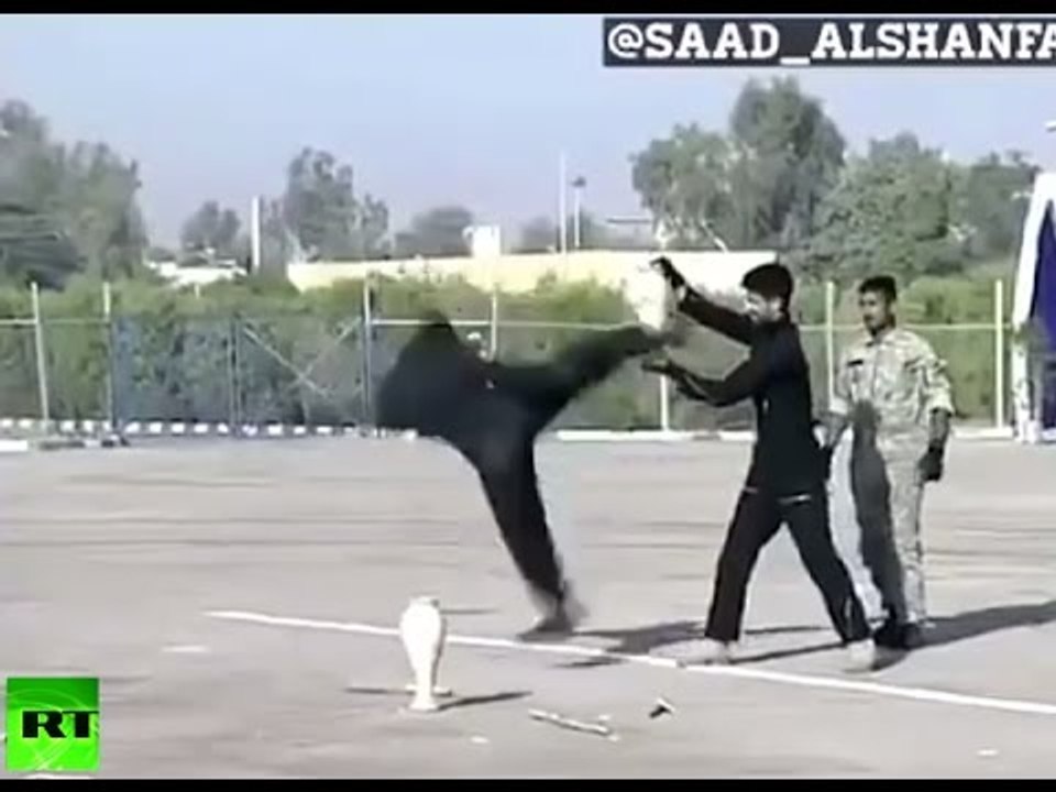 Iranian military vs vase: Epic fail