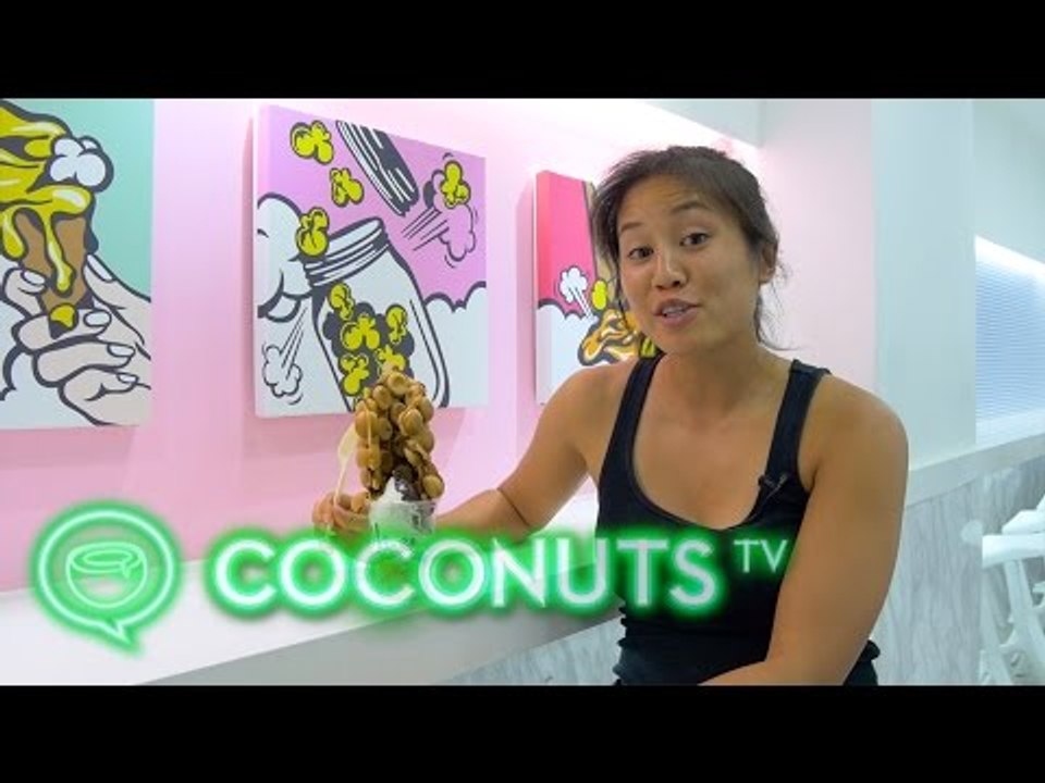 Egg Waffles | Hong Kong's delicious street snack | Coconuts TV