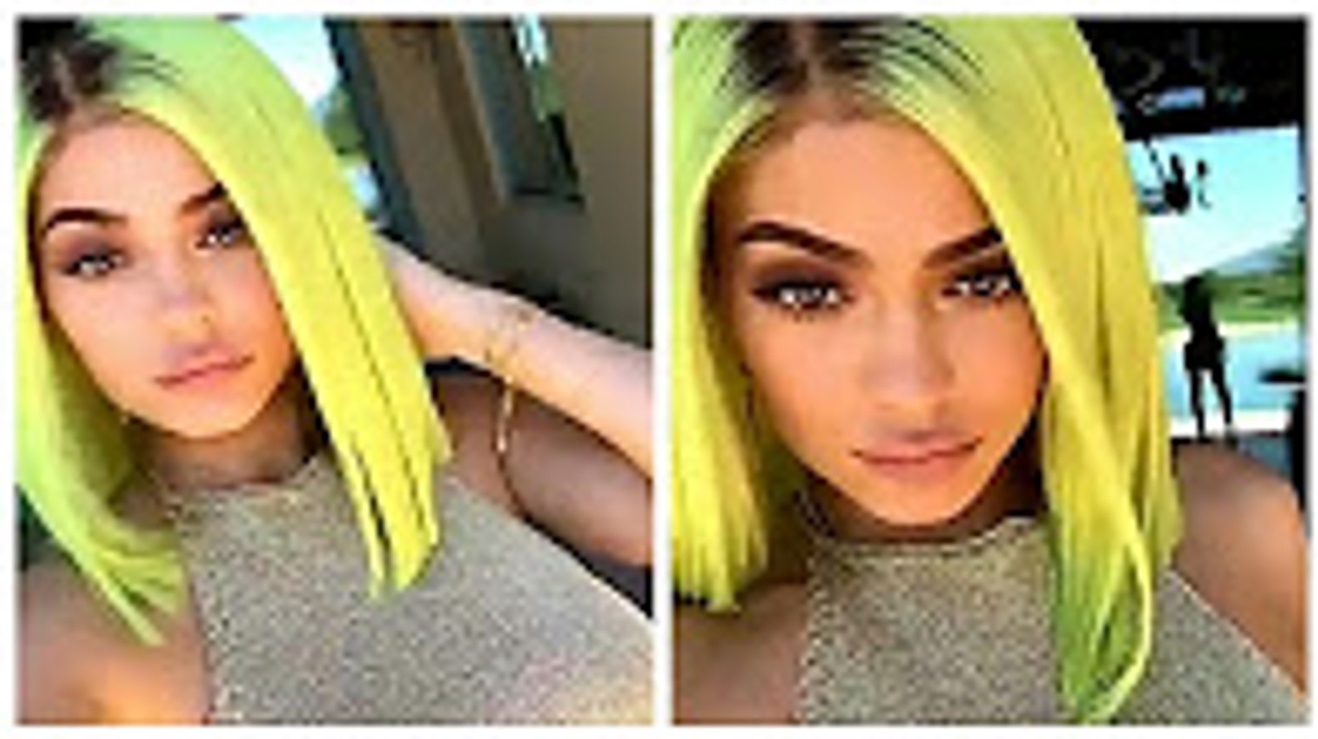 ⁣Kylie Jenner | Neon Green Hair