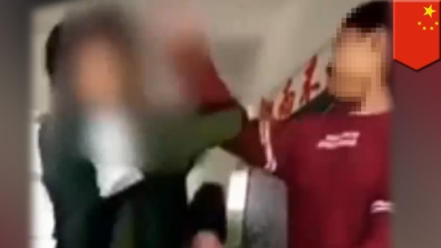 Classroom fights: Teacher and student get into slapping fight in China - TomoNews