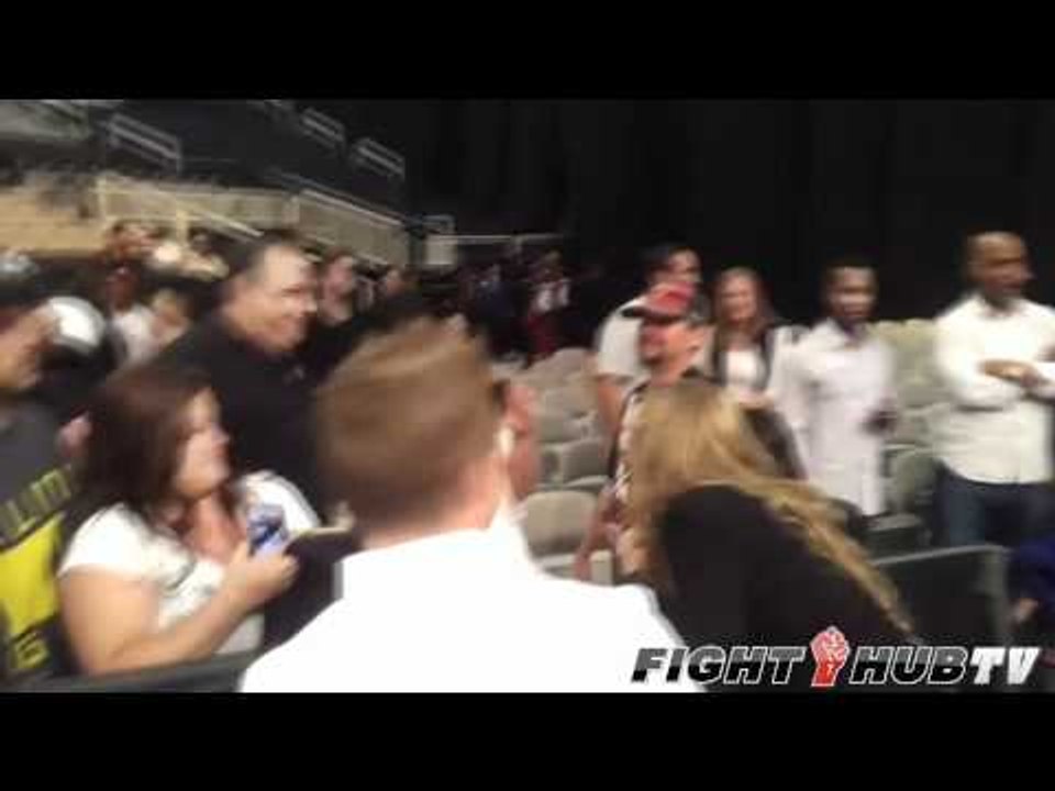 Mauro Ranallo raps about Ronda Rousey as she gets mobbed at Strikeforce Event