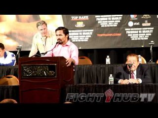 Manny Pacquiao "100% I beleive I won. He did not hurt me with one punch!"