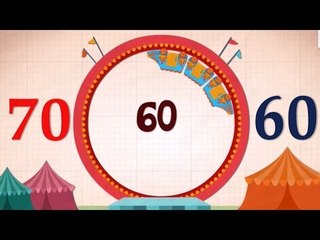 Endless number - Learn numbers 70 to 60 with Funny Monster