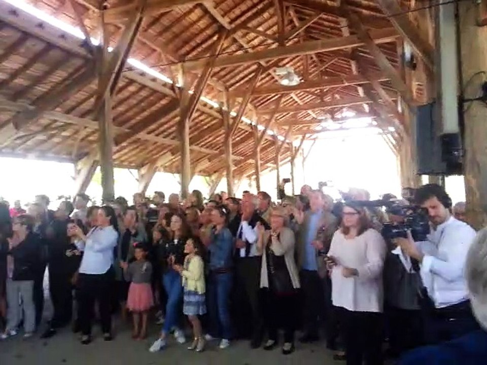 Lot-et-Garonne : arrivée de Benoît Hamon à Feugarolles