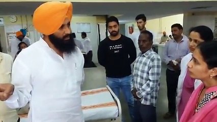 Simarjeet bains secret visit in punjab hospitals