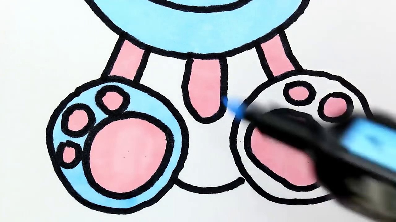 How to Draw Toys for Children - Colouring Book Bunny