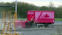 Anti-terrorism bollards rip speeding lorry to pieces _2017
