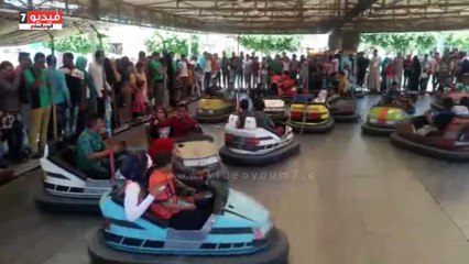 بالفيديو.. إقبال كثيف على الحدائق والمنتزهات بسوهاج احتفالا بشم النسيم